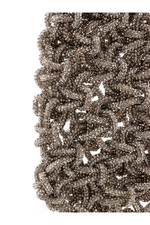 Borsa a spalla dal design intrecciato argento PHO FIRENZE | 8023018SILVER